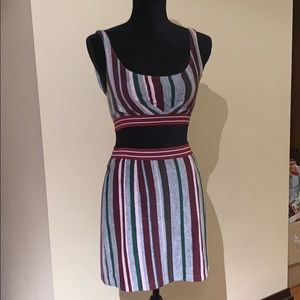 Striped Maroon Two Piece Set